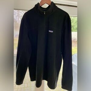 Patagonia 1/4 Zip Black Men's Micro D® Fleece Pullover Sz XXL - like new